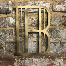 Load image into Gallery viewer, Gold Distressed 5&quot; or 12&quot; Art Deco Lettering A-Z 0-9

