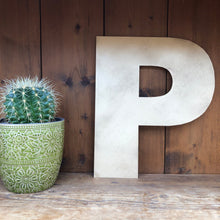 Load image into Gallery viewer, 12&quot; and 5&quot; Gold Fat Font Metal Letters.

