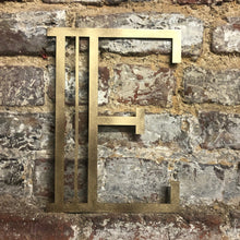 Load image into Gallery viewer, Gold Distressed 5&quot; or 12&quot; Art Deco Lettering A-Z 0-9
