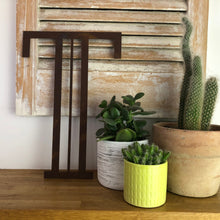 Load image into Gallery viewer, Rusty Metal 5&quot; or 12&quot; Art Deco Lettering A-Z 0-9
