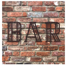 Load image into Gallery viewer, Rusty Metal 5&quot; or 12&quot; Art Deco Lettering A-Z 0-9
