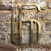 Load image into Gallery viewer, Gold Distressed 5&quot; or 12&quot; Art Deco Lettering A-Z 0-9
