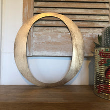 Load image into Gallery viewer, Distressed Gold 5&quot; or 12&quot; Classic Metal Letters, A-Z, 0-9
