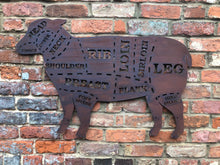 Load image into Gallery viewer, Rusty Metal Butchers Lamb Decorations
