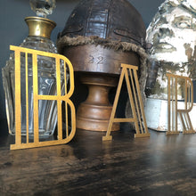 Load image into Gallery viewer, Gold Distressed 5&quot; or 12&quot; Art Deco Lettering A-Z 0-9
