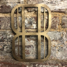 Load image into Gallery viewer, Gold Distressed 5&quot; or 12&quot; Art Deco Lettering A-Z 0-9
