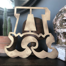 Load image into Gallery viewer, A-Z Rustic 5&quot; or 12&quot; Gold Metal Carnival Letters.
