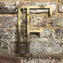 Load image into Gallery viewer, Gold Distressed 5&quot; or 12&quot; Art Deco Lettering A-Z 0-9
