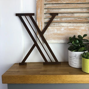 Rusty Metal 5" or 12" Art Deco Lettering A-Z 0-9