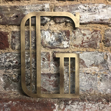 Load image into Gallery viewer, Gold Distressed 5&quot; or 12&quot; Art Deco Lettering A-Z 0-9
