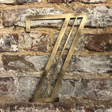 Load image into Gallery viewer, Gold Distressed 5&quot; or 12&quot; Art Deco Lettering A-Z 0-9
