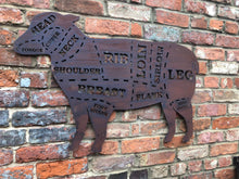 Load image into Gallery viewer, Rusty Metal Butchers Lamb Decorations
