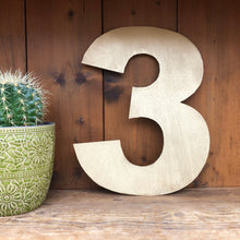 Load image into Gallery viewer, 12&quot; and 5&quot; Gold Fat Font Metal Letters.
