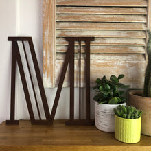 Load image into Gallery viewer, Rusty Metal 5&quot; or 12&quot; Art Deco Lettering A-Z 0-9
