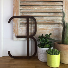 Load image into Gallery viewer, Rusty Metal 5&quot; or 12&quot; Art Deco Lettering A-Z 0-9
