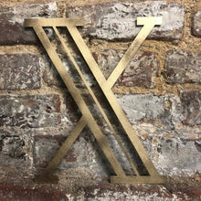 Load image into Gallery viewer, Gold Distressed 5&quot; or 12&quot; Art Deco Lettering A-Z 0-9

