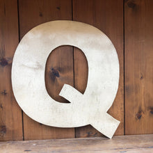 Load image into Gallery viewer, 12&quot; and 5&quot; Gold Fat Font Metal Letters.
