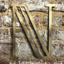Load image into Gallery viewer, Gold Distressed 5&quot; or 12&quot; Art Deco Lettering A-Z 0-9
