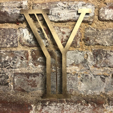 Load image into Gallery viewer, Gold Distressed 5&quot; or 12&quot; Art Deco Lettering A-Z 0-9
