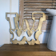 Load image into Gallery viewer, A-Z Rustic 5&quot; or 12&quot; Gold Metal Carnival Letters.
