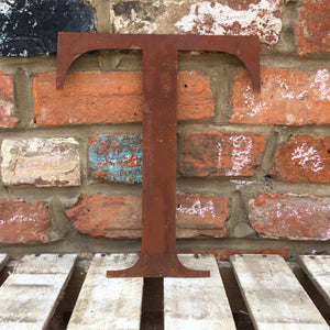 Classic Rusty Metal Letters 5" And 12" A-Z 0-9 Rustic Signs For The Home And Garden