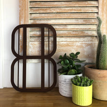 Load image into Gallery viewer, Rusty Metal 5&quot; or 12&quot; Art Deco Lettering A-Z 0-9
