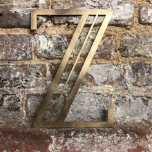 Load image into Gallery viewer, Gold Distressed 5&quot; or 12&quot; Art Deco Lettering A-Z 0-9
