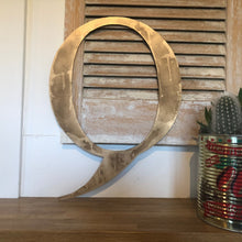Load image into Gallery viewer, Distressed Gold 5&quot; or 12&quot; Classic Metal Letters, A-Z, 0-9
