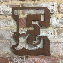 Load image into Gallery viewer, Rusty 12&quot; Carnival Metal Letters A-Z

