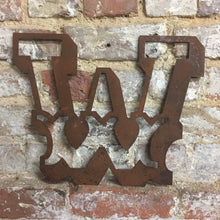 Load image into Gallery viewer, Rusty 12&quot; Carnival Metal Letters A-Z

