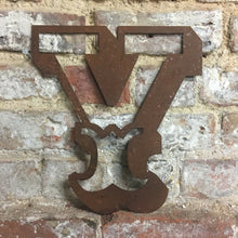 Load image into Gallery viewer, Rusty 12&quot; Carnival Metal Letters A-Z
