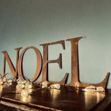 Load image into Gallery viewer, NOEL Rustic Rusted Metal Letters Christmas House Fireplace Mantle Decoration
