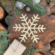 Load image into Gallery viewer, Large Rustic Metal Snowflake Decoration
