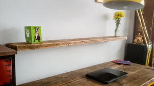 Reclaimed Scaffold Board Rustic Floating Shelves