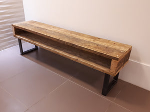 Industrial Style Reclaimed Scaffold Board & Steel Sideboard \ TV Unit \ Console Table