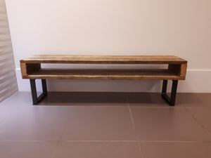 Industrial Style Reclaimed Scaffold Board & Steel Sideboard \ TV Unit \ Console Table