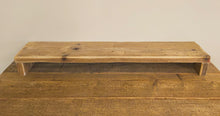 Load image into Gallery viewer, Reclaimed Scaffold Board Monitor Stand Shelf
