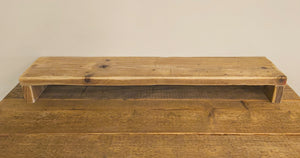 Reclaimed Scaffold Board Monitor Stand Shelf