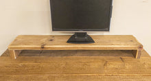 Load image into Gallery viewer, Reclaimed Scaffold Board Monitor Stand Shelf
