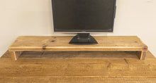 Load image into Gallery viewer, Reclaimed Scaffold Board Monitor Stand Shelf
