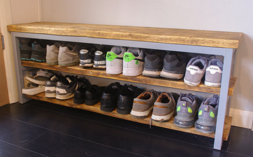 Whitstable Shoe Rack Hallway Bench Hallway / Boot Room Storage