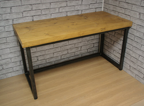 Super Chunky Steel & Reclaimed Scaffold Board Rustic Industrial Look Desk