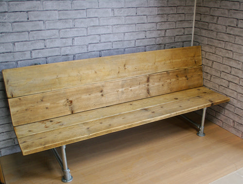 Scaffold Board & Tube Clamp Dining Garden Bench