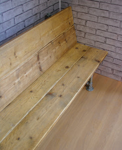 Scaffold Board & Tube Clamp Dining Garden Bench