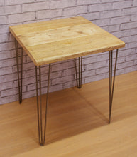 Load image into Gallery viewer, Gibbs Design furniture - Rustic Industrial Look Cafe Table with Hairpin Legs - Image 4
