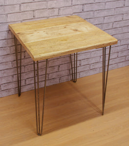 Gibbs Design furniture - Rustic Industrial Look Cafe Table with Hairpin Legs - Image 4