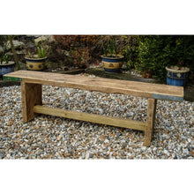 Load image into Gallery viewer, Reclaimed Scaffold Board Rustic Simple Wood Bench
